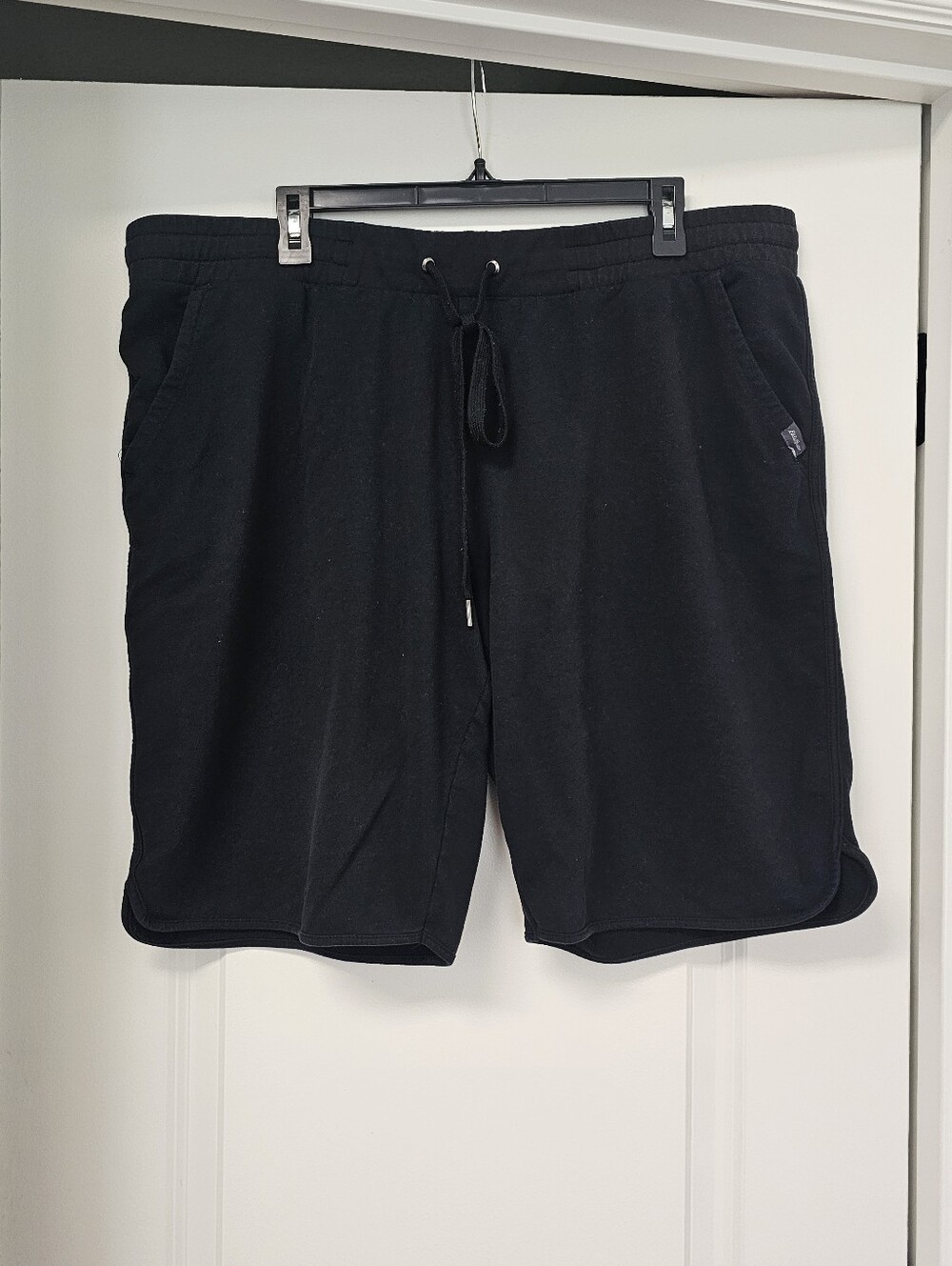 Womens Eddie Bauer French Terry Black Bermuda Shorts